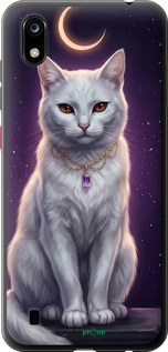 Силиконовый чехол Mystic White Cat Gothic Dark Purple Gold для ZTE Blade A7 2019 - 6805u-2110 изображение 