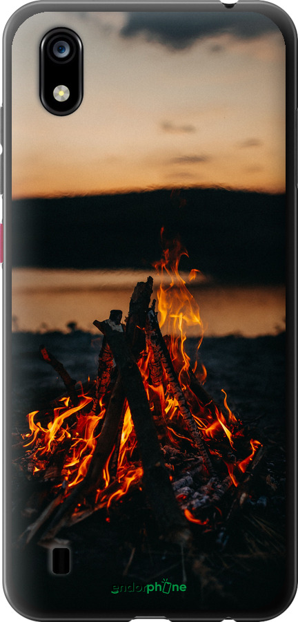 Силиконовый чехол Огонь для ZTE Blade A7 2019 - 6021u-2110 изображение 
