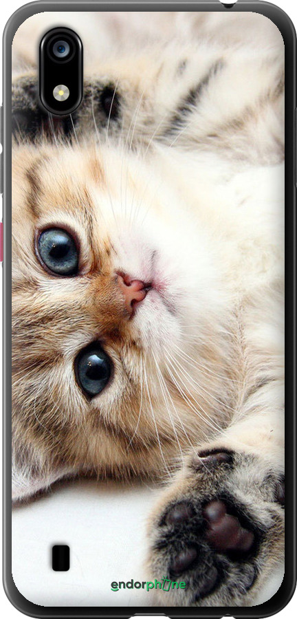 Силиконовый чехол Котик для ZTE Blade A7 2019 - 6024u-2110 изображение 