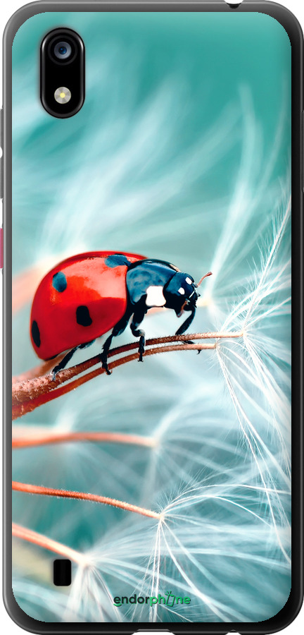 Силиконовый чехол Божья коровка для ZTE Blade A7 2019 - 6049u-2110 изображение 