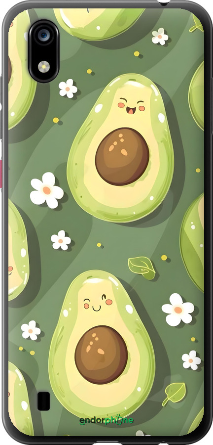Силиконовый чехол Авокадо для ZTE Blade A7 2019 - 6380u-2110 изображение 