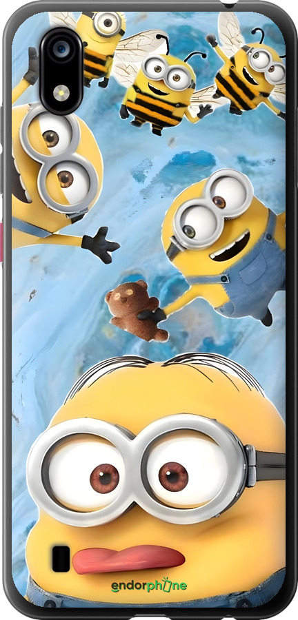 Силиконовый чехол Миньоны для ZTE Blade A7 2019 - 6386u-2110 изображение 