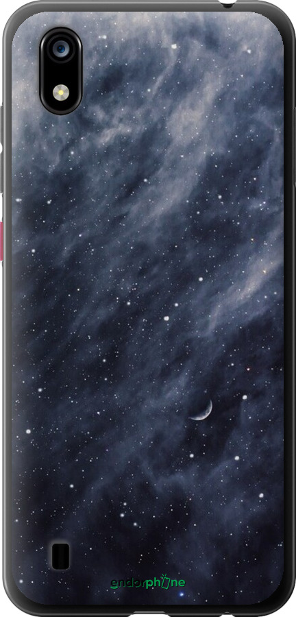 Силиконовый чехол Голубые облака, Голубая луна для ZTE Blade A7 2019 - 6398u-2110 изображение 