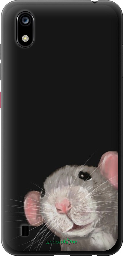 Силиконовый чехол The Peeking Rat для ZTE Blade A7 2019 - 6442u-2110 изображение 