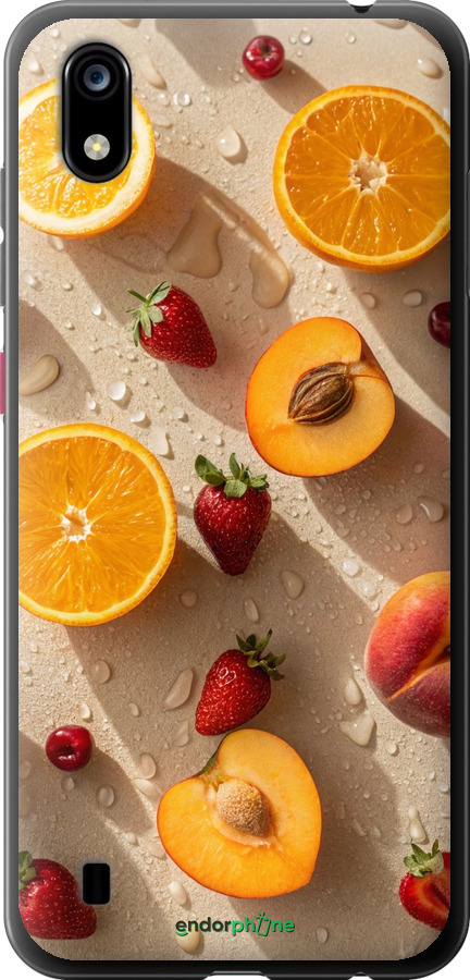 Силиконовый чехол Фрукты 3 для ZTE Blade A7 2019 - 6703u-2110 изображение 