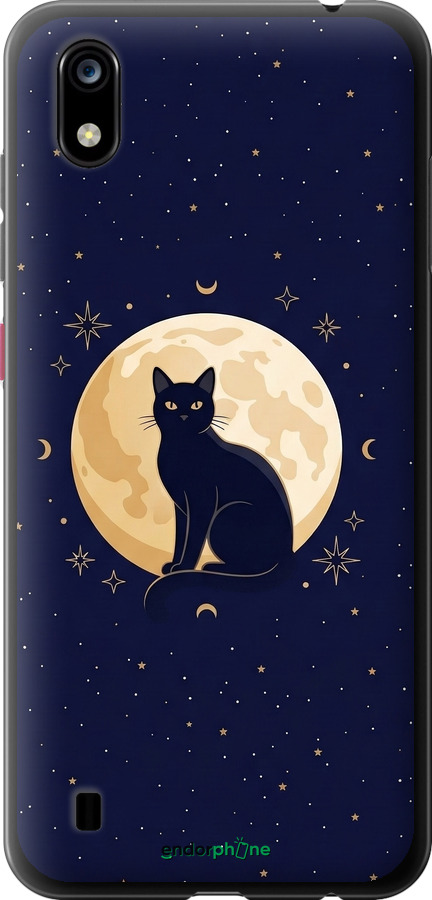 Силиконовый чехол Cute Cat Celestial/Witchy для ZTE Blade A7 2019 - 6787u-2110 изображение 