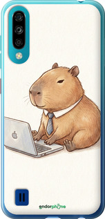 Силиконовый чехол Funny Capybara CEO Working для ZTE Blade A7 2020 - 6777u-2108 изображение 