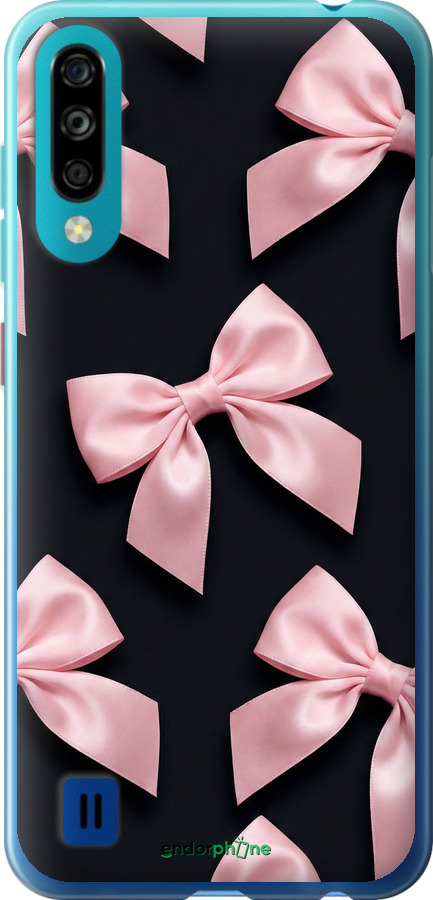 Силиконовый чехол Coquette Ribbons Dark Coquette для ZTE Blade A7 2020 - 6767u-2108 изображение 
