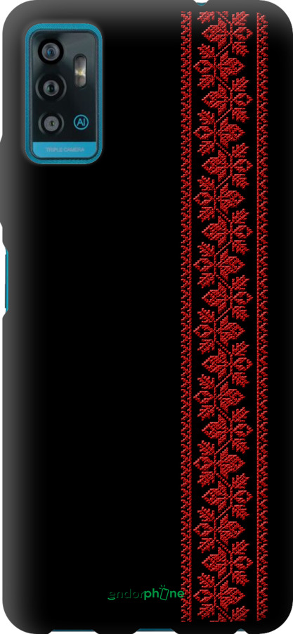 

TPU чохол "Вишиванка 53" для ZTE Blade A71, Червоний