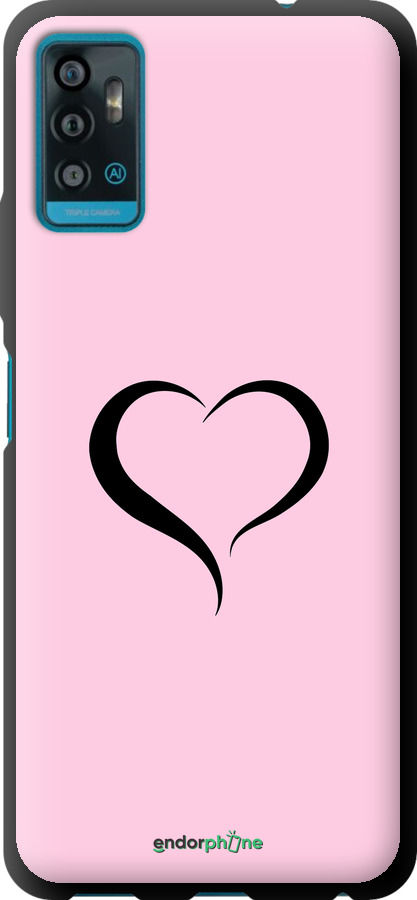 

Coque du TPU noir "Coeur 1" pour ZTE Blade A71