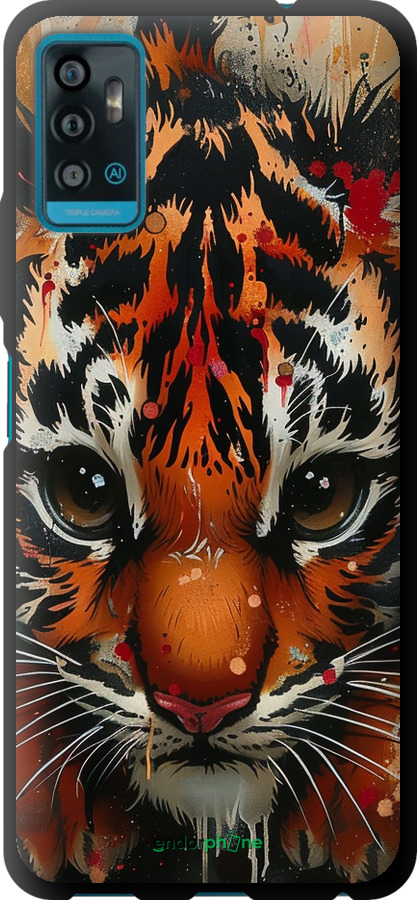 

TPU чохол "Mini tiger" для ZTE Blade A71, Коричневий