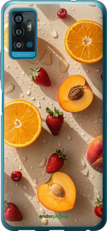 Силиконовый чехол Фрукты 3 для ZTE Blade A71 - 6703u-2523 изображение 