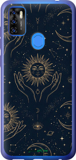 Силиконовый чехол Celestial Harmony: Sun & Moon Gold Mystic Pattern для ZTE Blade A7S 2020 - 6778u-2454 изображение 