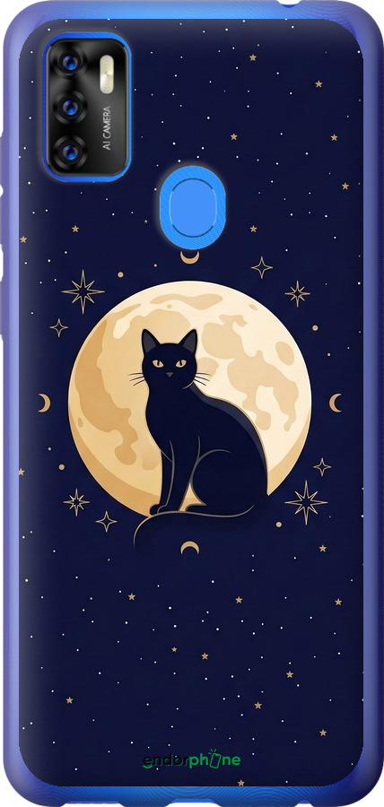 Силиконовый чехол Cute Cat Celestial/Witchy для ZTE Blade A7S 2020 - 6787u-2454 изображение 