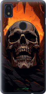 Силиконовый чехол Череп в пещере для ZTE Blade L210 - 5959u-2453 изображение 