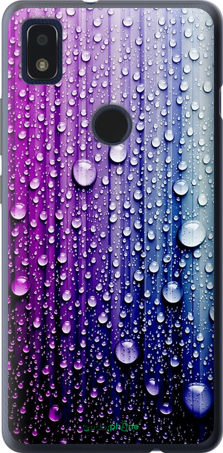

Силіконовий чохол "Краплини води" для ZTE Blade L210, Синій