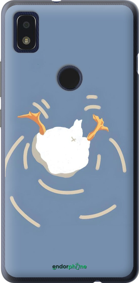 Силіконовий чехол Гусь ныряет для ZTE Blade L210 - 6275u-2453 изображение 