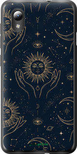 Силиконовый чехол Celestial Harmony: Sun & Moon Gold Mystic Pattern для ZTE Blade L8 - 6778u-2448 изображение 
