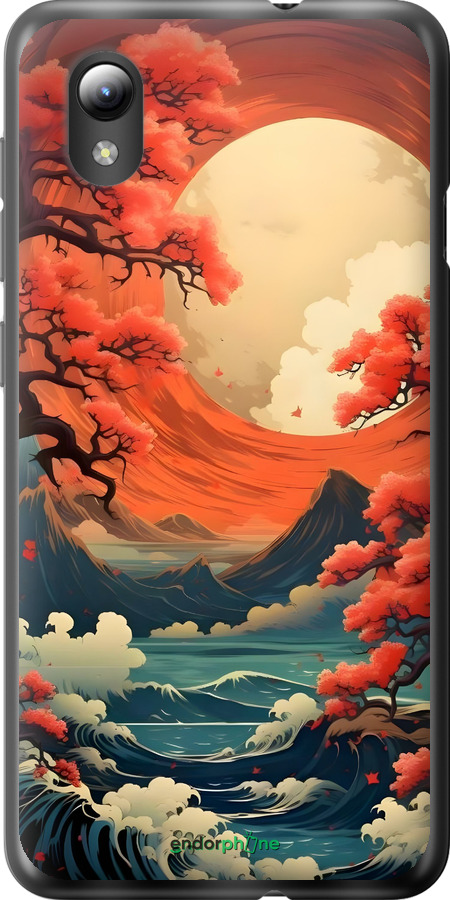 Силиконовый чехол Природа японии для ZTE Blade L8 - 6327u-2448 изображение 