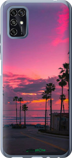 Силіконовий чехол Пальми для ZTE Blade V2020 Smart - 5873u-2458 изображение 