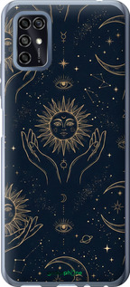 Силиконовый чехол Celestial Harmony: Sun & Moon Gold Mystic Pattern для ZTE Blade V2020 Smart - 6778u-2458 изображение 