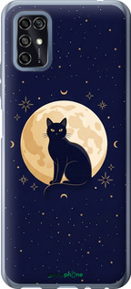 Силиконовый чехол Cute Cat Celestial/Witchy для ZTE Blade V2020 Smart - 6787u-2458 изображение 