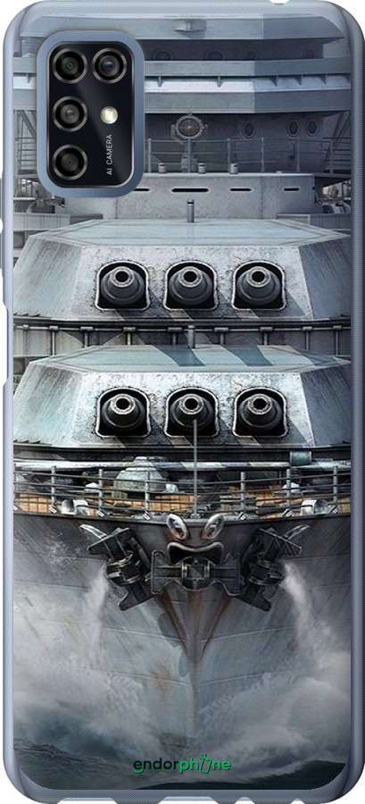 Силіконовий чехол Лінкор, world of tanks, wargaming, військовий корабель для ZTE Blade V2020 Smart - 6453u-2458 изображение 