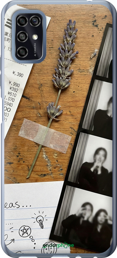 Силиконовый чехол Aesthetic Scrapbook Collage для ZTE Blade V2020 Smart - 6773u-2458 изображение 
