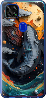 Силіконовий чехол Кит у космосі для ZTE Blade V2020 - 6328u-2529 изображение 