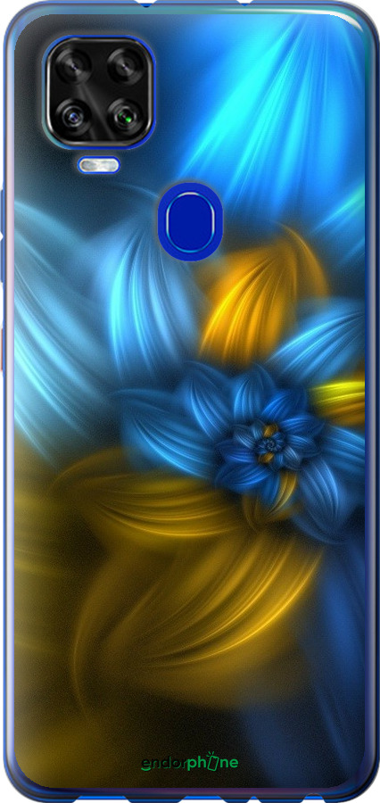 

Силіконовий чохол "Візерунок 46" для ZTE Blade V2020, Синій
