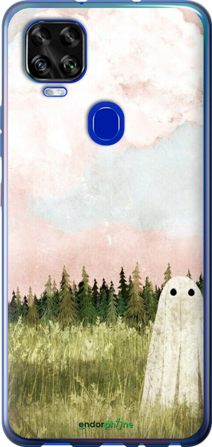 Силиконовый чехол Привидение для ZTE Blade V2020 - 6401u-2529 изображение 