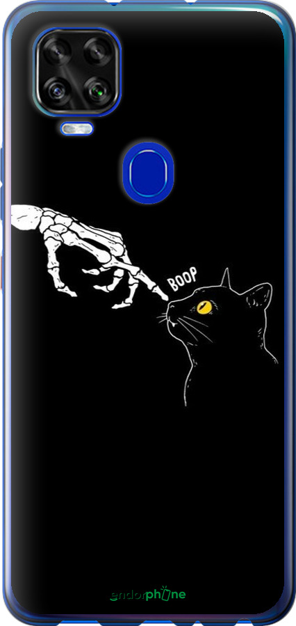 Силіконовий чехол Кішка для ZTE Blade V2020 - 6505u-2529 изображение 