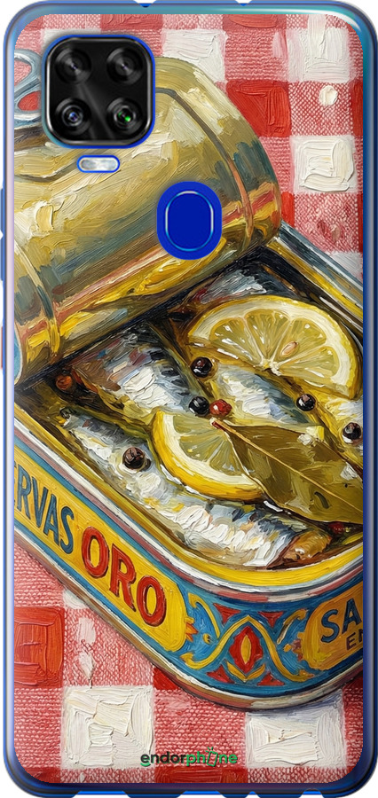 Силиконовый чехол Vintage Sardine Tin Phone для ZTE Blade V2020 - 6772u-2529 изображение 