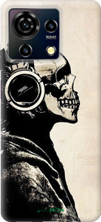 Силиконовый чехол Скелет-меломан v2 для ZTE Blade V50 Vita - 1200u-3813 изображение 