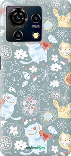 Силіконовий чехол Кошенята v3 для ZTE Blade V50 Vita - 1223u-3813 изображение 