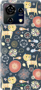 Силиконовый чехол Котята v4 для ZTE Blade V50 Vita - 1224u-3813 изображение 