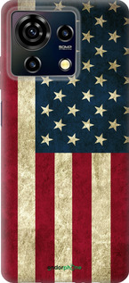 Силиконовый чехол Флаг США для ZTE Blade V50 Vita - 395u-3813 изображение 