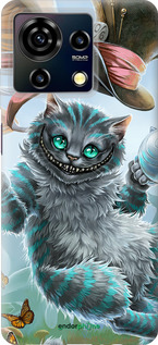 Силиконовый чехол Чеширский кот 2 для ZTE Blade V50 Vita - 3993u-3813 изображение 