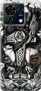 Силіконовий чехол Тату Вікінг для ZTE Blade V50 Vita - 4098u-3813 изображение 