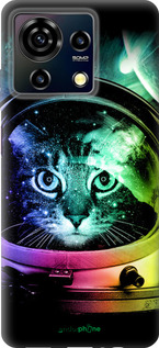 Силіконовий чехол Кіт-астронавт для ZTE Blade V50 Vita - 4154u-3813 изображение 