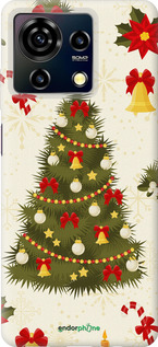 Силиконовый чехол Новогодняя елка для ZTE Blade V50 Vita - 4198u-3813 изображение 