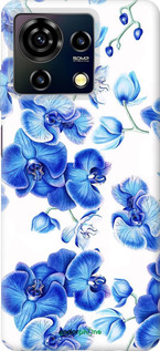 Силиконовый чехол Голубые орхидеи для ZTE Blade V50 Vita - 4406u-3813 изображение 