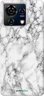 Силиконовый чехол Мрамор белый для ZTE Blade V50 Vita - 4480u-3813 изображение 