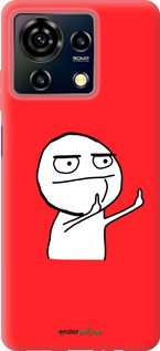 Силиконовый чехол Мем для ZTE Blade V50 Vita - 4578u-3813 изображение 