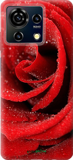 Силиконовый чехол Красная роза для ZTE Blade V50 Vita - 529u-3813 изображение 