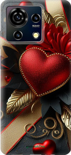 Силиконовый чехол Сердечки v2 для ZTE Blade V50 Vita - 5832u-3813 изображение 