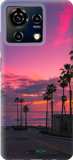 Силиконовый чехол Пальмы для ZTE Blade V50 Vita - 5873u-3813 изображение 