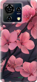 Силиконовый чехол 'Пурпурная сакура' для ZTE Blade V50 Vita изображение 4