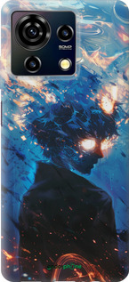 Силиконовый чехол Сатору Годжо для ZTE Blade V50 Vita - 6129u-3813 изображение 