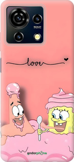 Силиконовый чехол Спанч Боб для ZTE Blade V50 Vita - 6282u-3813 изображение 